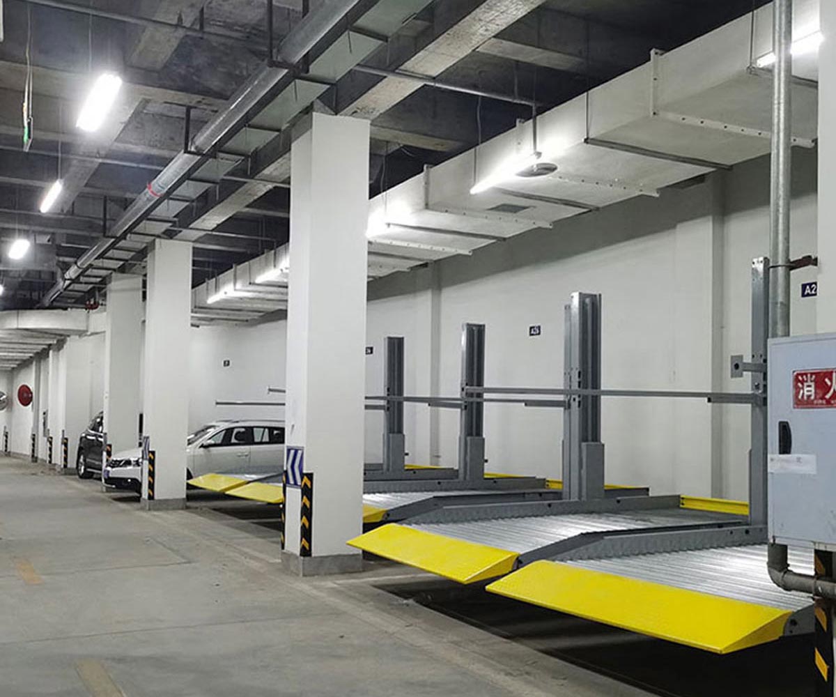 沙湾双柱立体车库安装