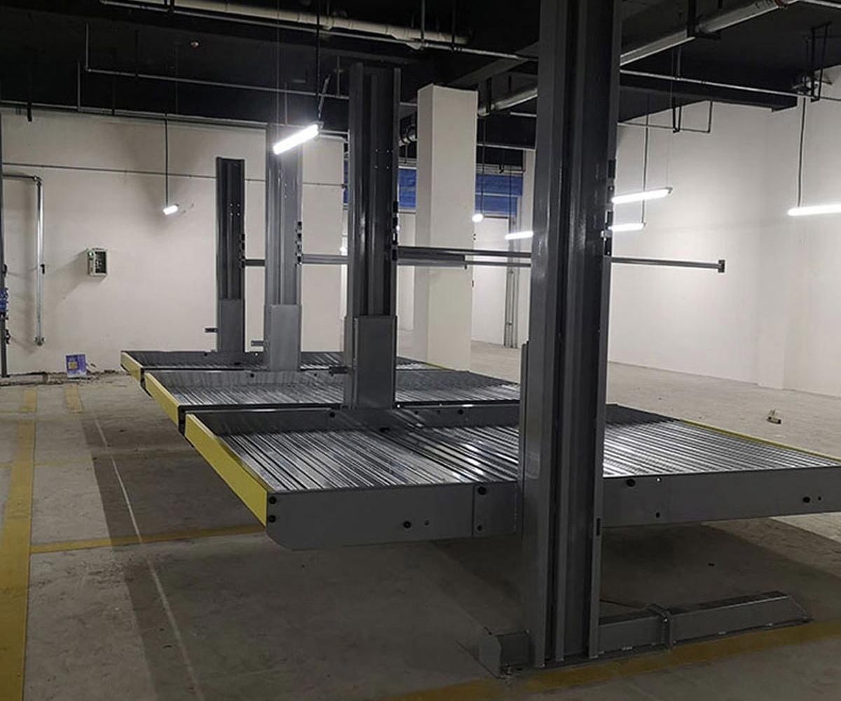 沙湾简易升降式立体车库WWW麻豆门网站系列设备拆除