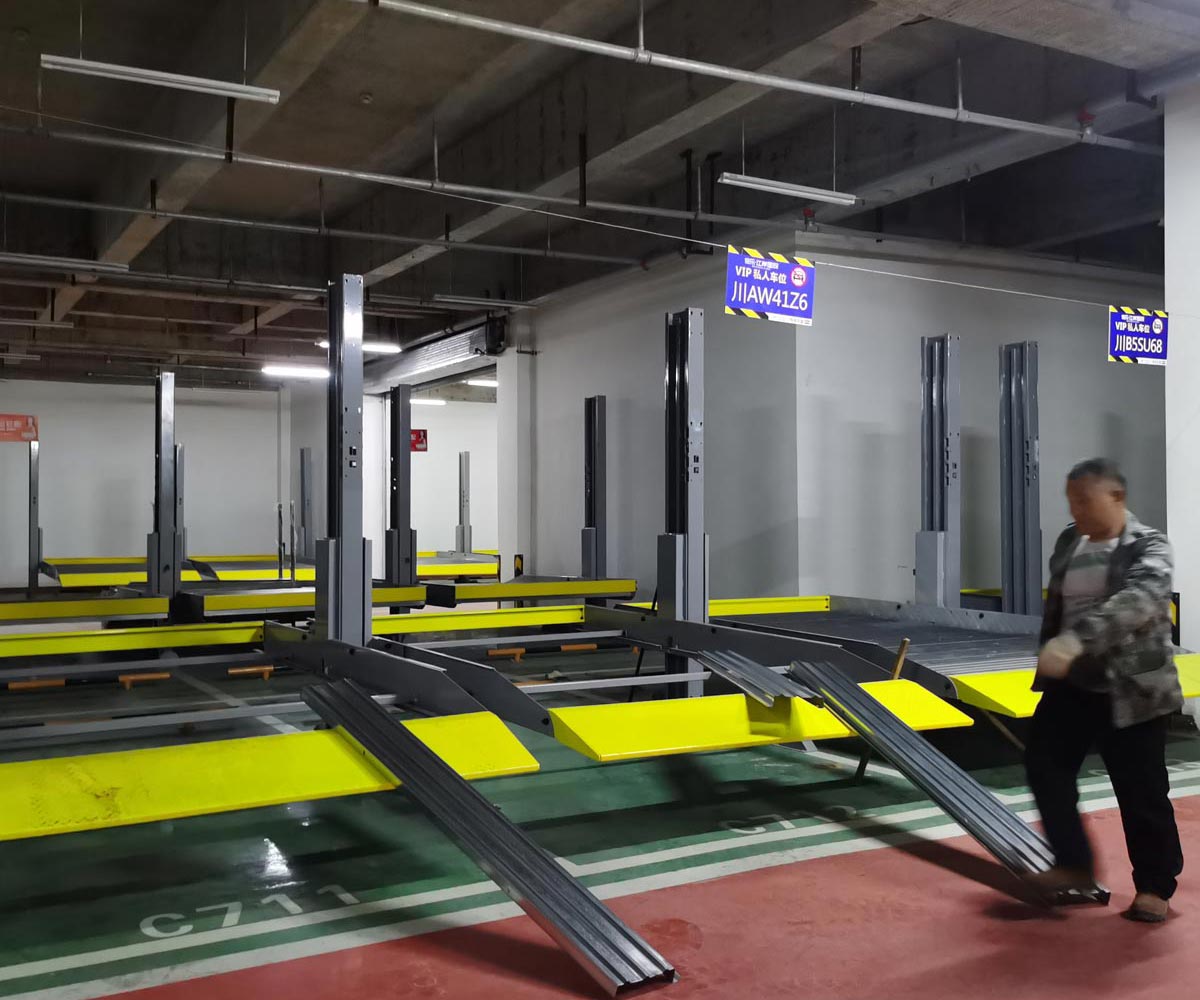 合江升降横移式机械立体WWW麻豆门网站系列设备拆除